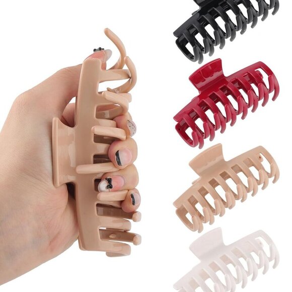 Silicone Hair Claw Clips Unbreakable Strong Hold Non-slip for Thick or Fine Hair main image 7